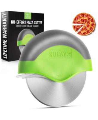 Razor Sharp Stainless Steel Pizza Wheel Cutter With Protective Blade Guard