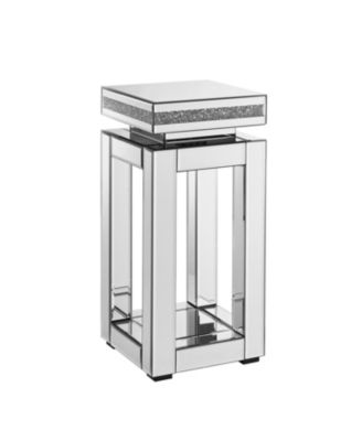 Streamdale Mirrored Crystal End Table - Silver Accent, Small Spaces