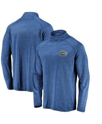 Fanatics - Men's Royal Florida Gators Lightweight Striated Raglan Quarter-Zip Sweatshirt