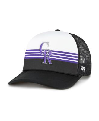 '47 Brand - Men's Black Colorado Rockies Lift Off Foam Front Mesh Trucker Adjustable Hat