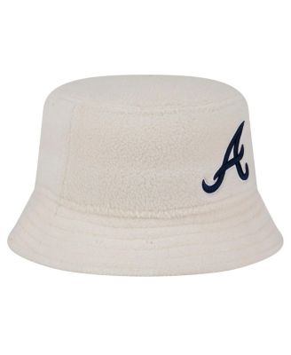 Women's White Atlanta Braves Chrome Cozy Bucket Hat