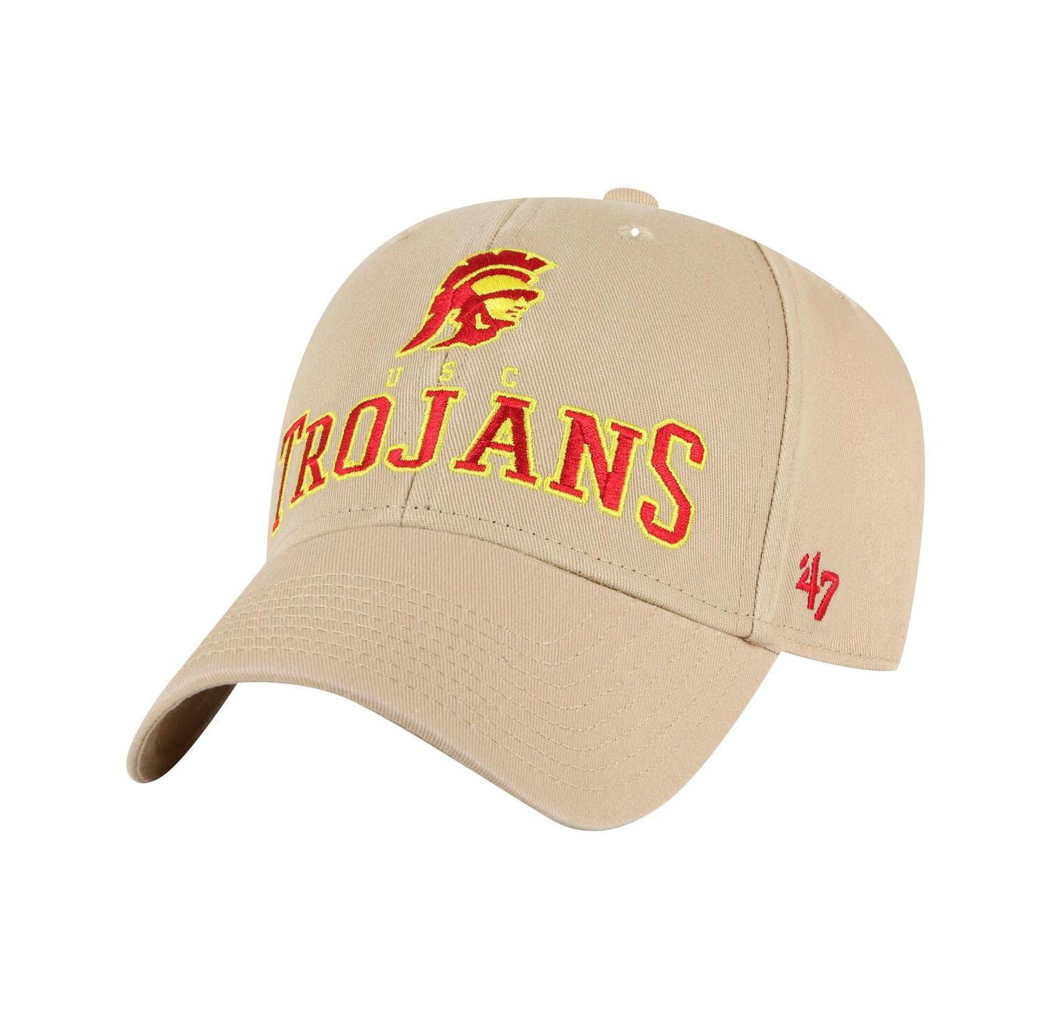 Men's Khaki USC Trojans Powell MVP Adjustable Hat