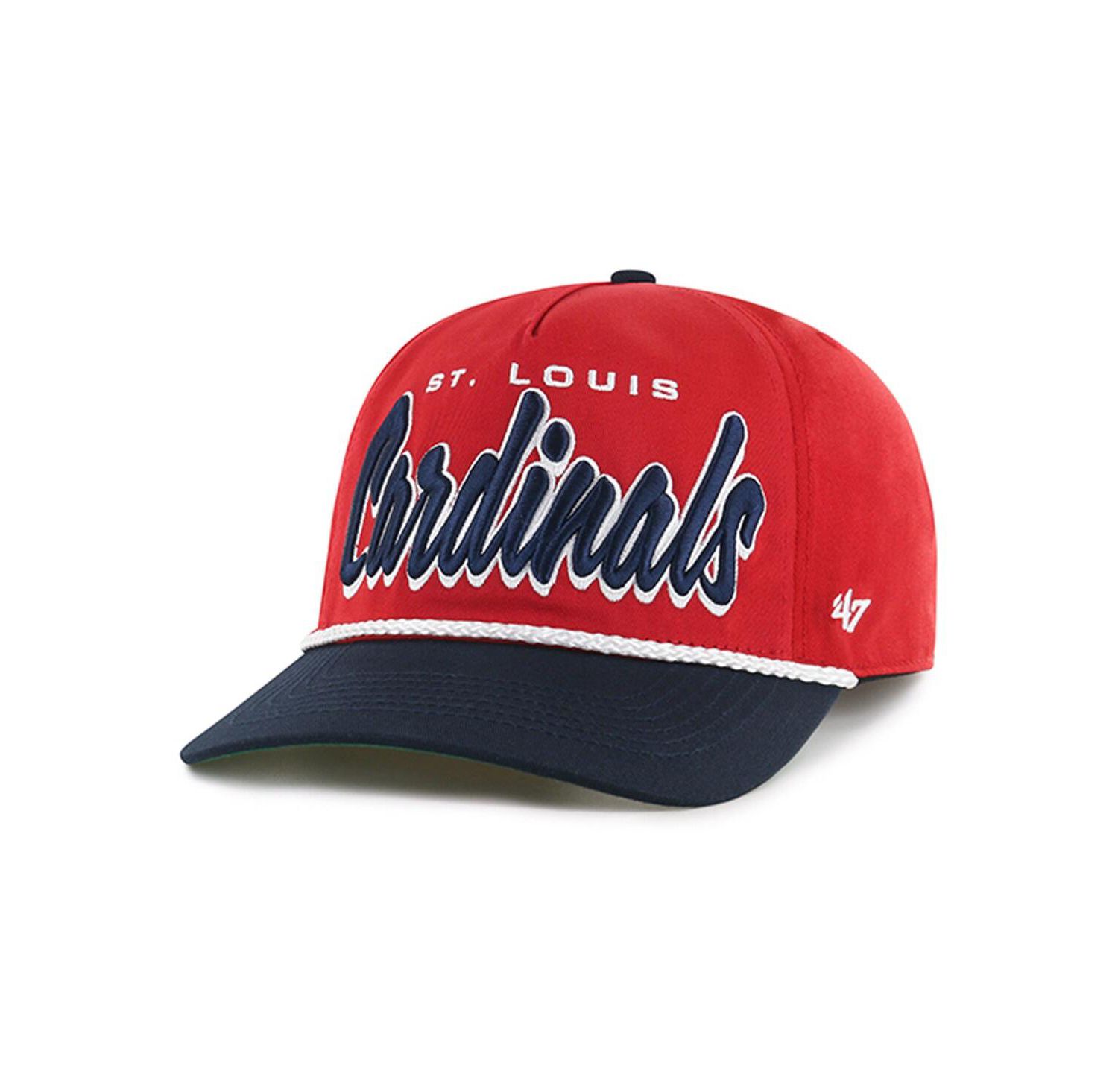 Men's Red St. Louis Cardinals Drop Shadow Rope Hitch Adjustable Hat