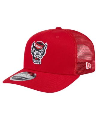 New Era - Men's Red NC State Wolfpack Primary 9SEVENTY Trucker Stretch-Snap Hat