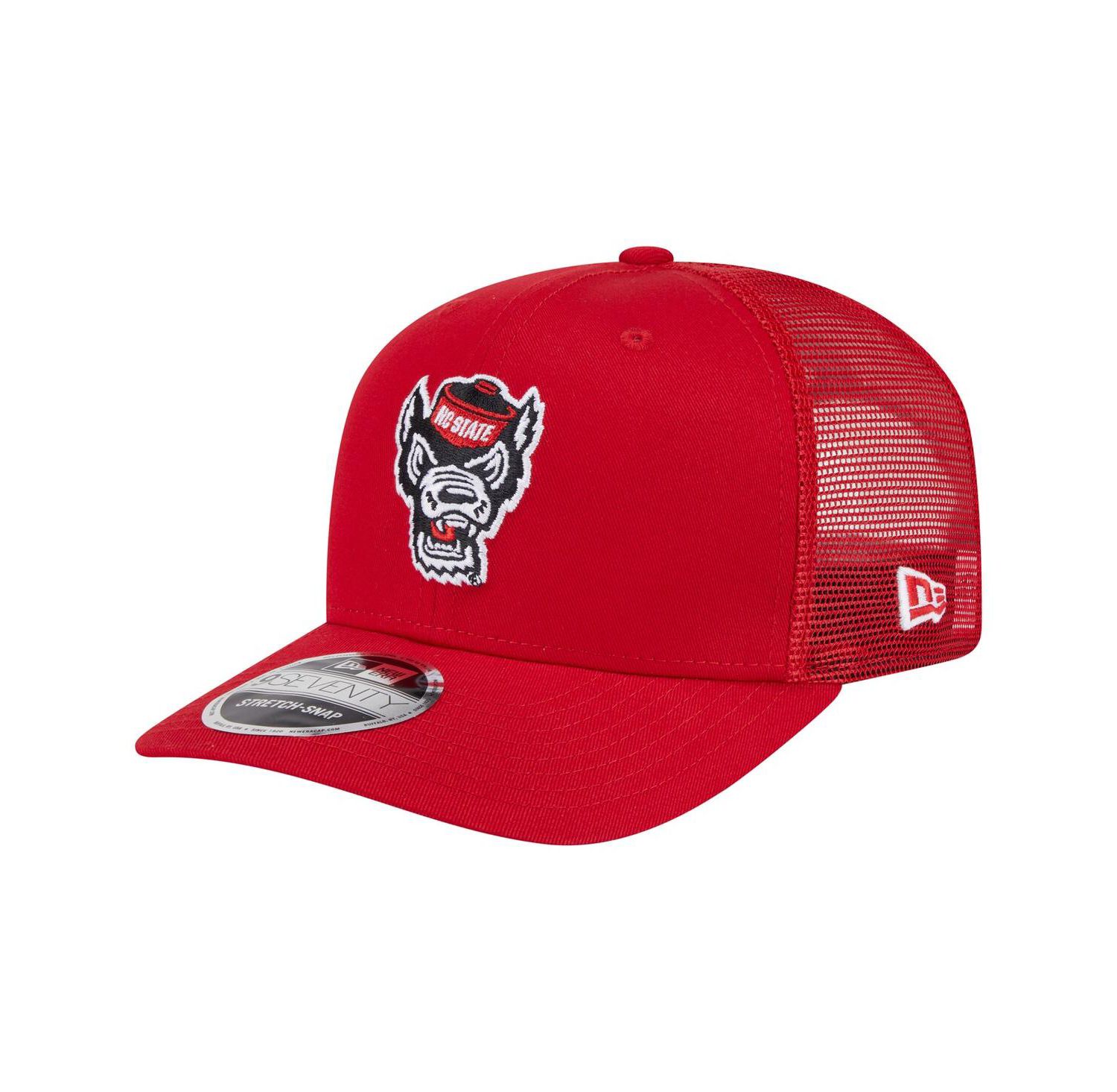 Men's Red NC State Wolfpack Primary 9SEVENTY Trucker Stretch-Snap Hat