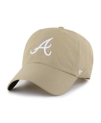 '47 Brand - Men's Khaki Atlanta Braves Performance Clean Up Adjustable Hat