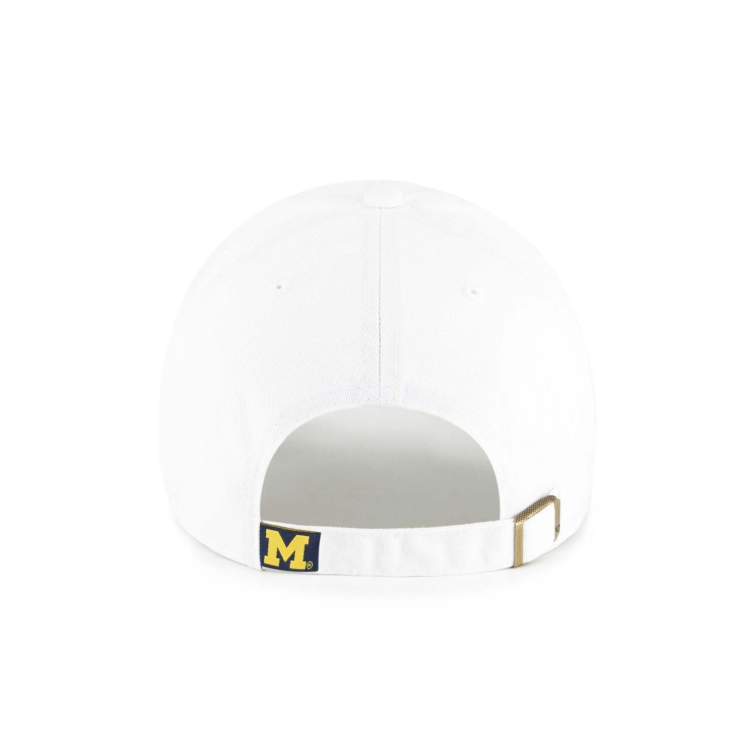 Men's White Michigan Wolverines Clean Up Adjustable Hat