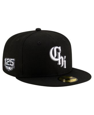 New Era - Men's&nbsp;Black Chicago White Sox 125th Anniversary 59FIFTY Snapback Hat