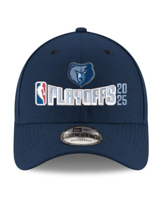 Men's Navy Memphis Grizzlies 2025 NBA Playoffs 9FORTY Adjustable Hat