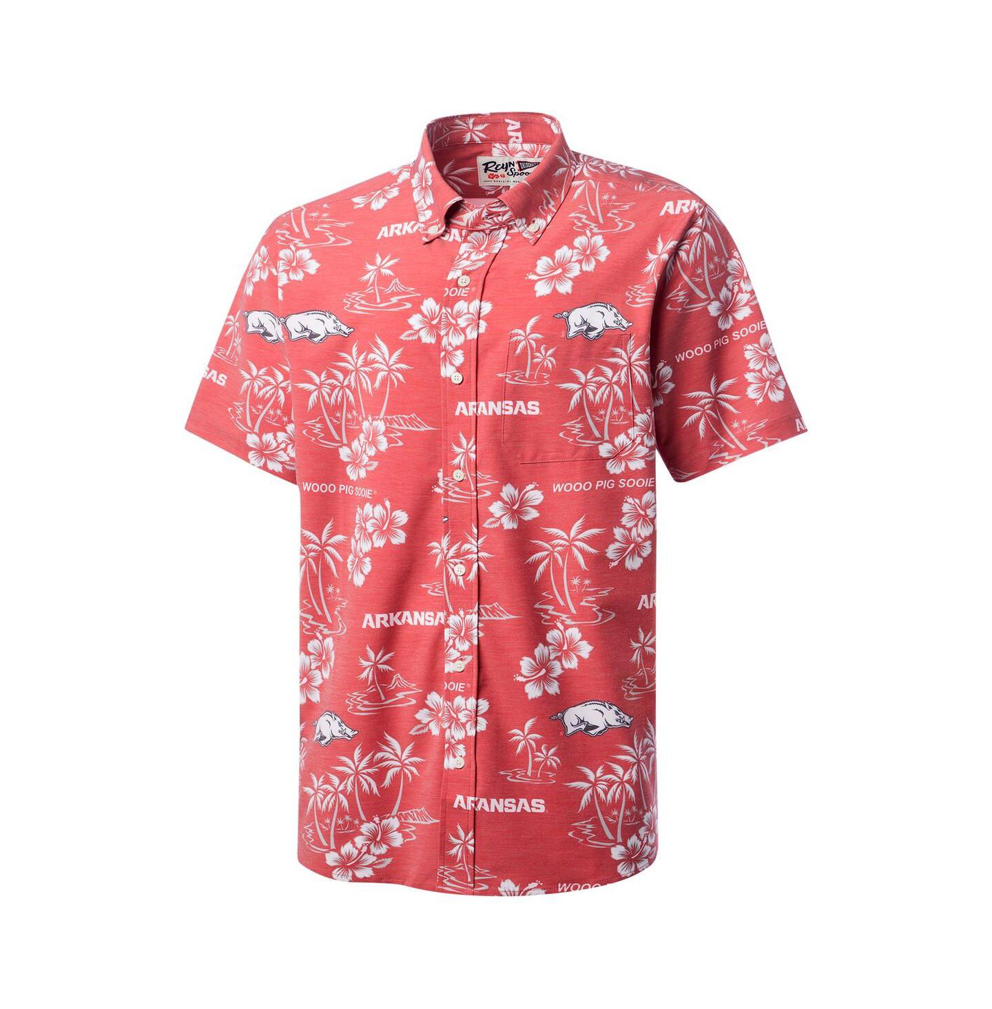 Мужская рубашка Reyn Spooner Cardinal Arkansas Razorbacks Classic Button-Up — фото 2