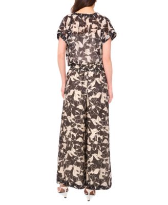 Women's Shirred-Neck Peasant Blouse