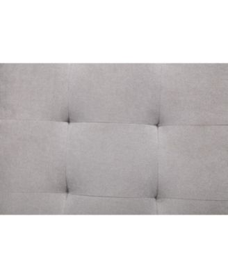 Streamdale Convertible Sofa Bed Set in Gray & Beige Linen Fabric