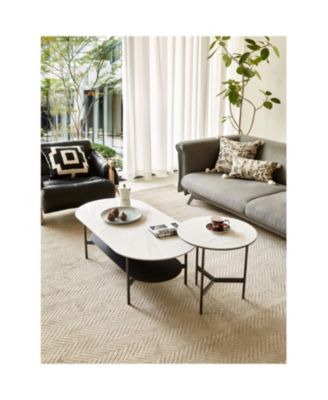 Double Layer Ceramic Coffee Table