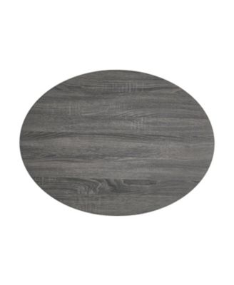 Streamdale Multi-Functional Oval Rotating Coffee Table with 3 Layer Surfaces