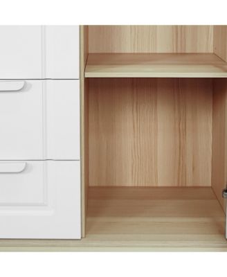 Streamdale Freestanding Storage Cabinet with Adjustable Shelf and Removable Drawers