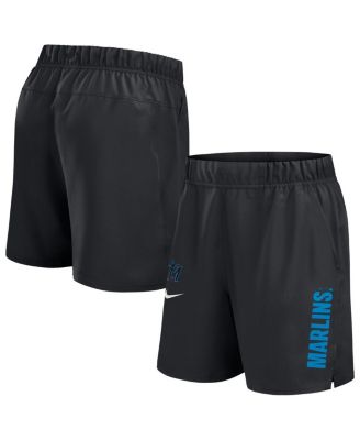 Nike - Men's Black Miami Marlins Woven Victory Performance Shorts