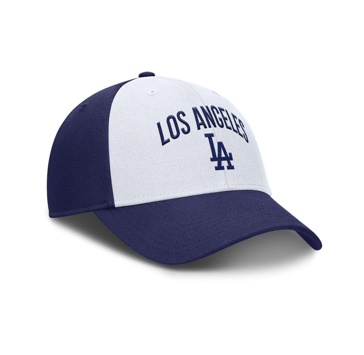 Men's White/Royal Los Angeles Dodgers Club Performance Adjustable Hat