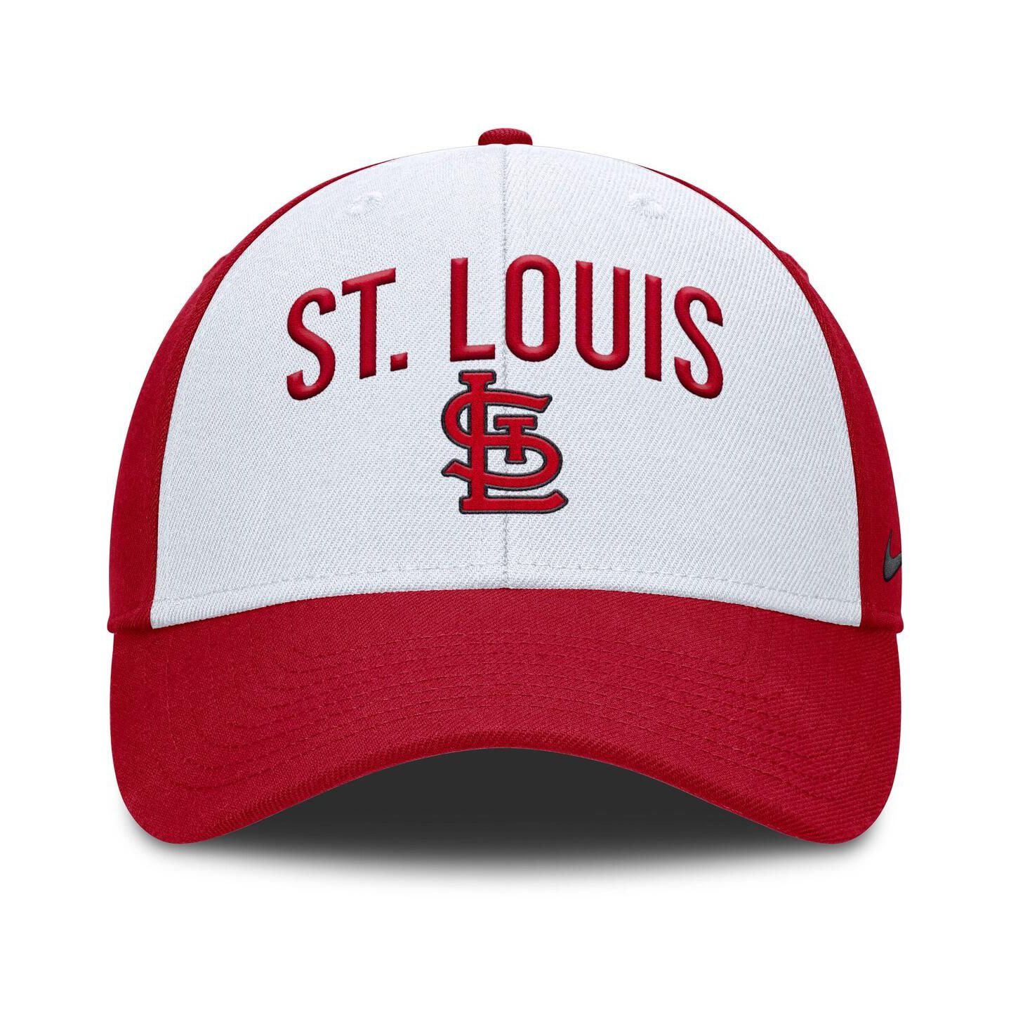Мужская кепка Nike White/Red St. Louis Cardinals Club Performance Adjustable Hat — фото 2