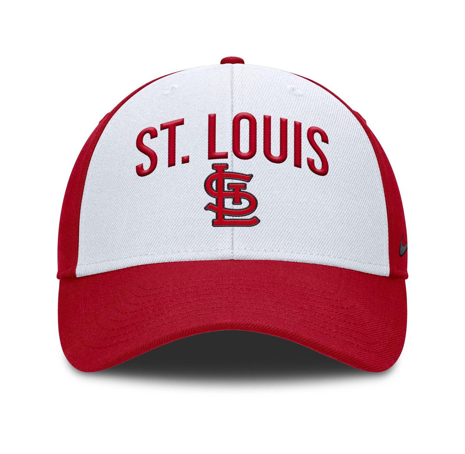 Men's White/Red St. Louis Cardinals Club Performance Adjustable Hat