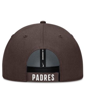 Men's White/Brown San Diego Padres Club Performance Adjustable Hat