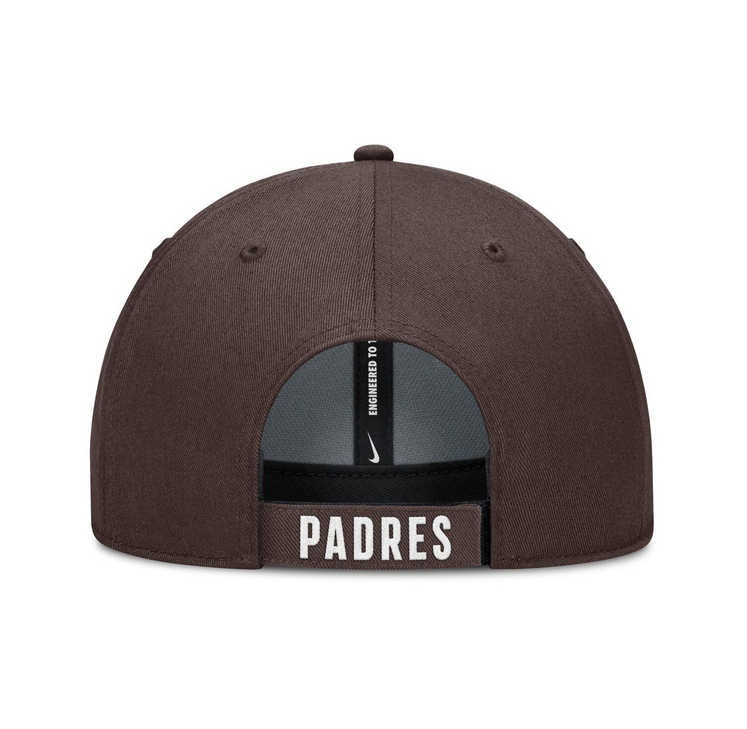 Men's White/Brown San Diego Padres Club Performance Adjustable Hat