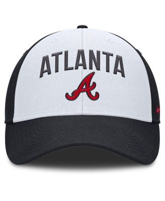 Men's White/Navy Atlanta Braves Club Performance Adjustable Hat