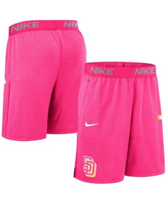 Nike - Men's Pink San Diego Padres Authentic Collection City Connect Performance Knit Shorts