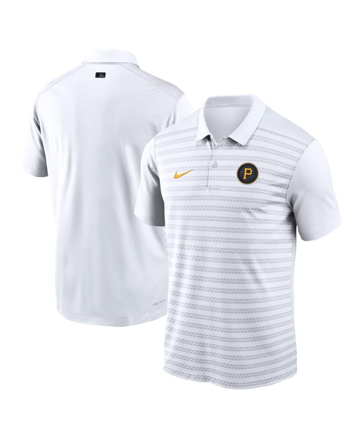 Nike Men's White Pittsburgh Pirates Authentic Collection City Connect Victory Performance Polo Shirt