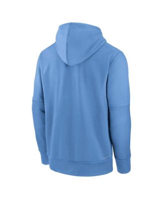 Men's Light Blue Kansas City Royals Authentic Collection City Connect Therma Pullover Hoodie