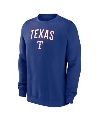 Men's Royal Texas Rangers Pullover Sweatshirt