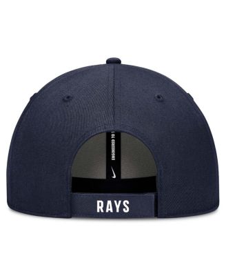 Men's White/Navy Tampa Bay Rays Club Performance Adjustable Hat
