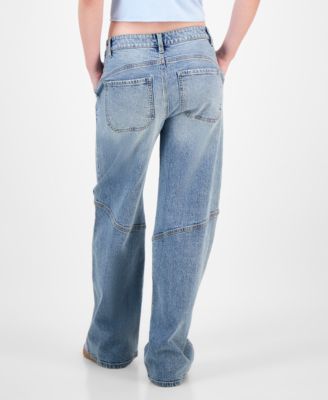 Juniors' Slouchy Skater Wide-Leg Jeans