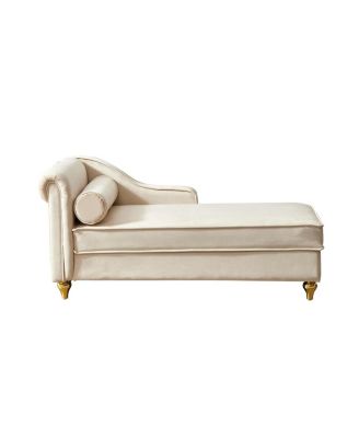 Streamdale Modern Upholstery Chaise Lounge Chair With Storage Velvet