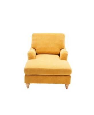 Streamdale Modern Mid-Century Indoor Oversized Chaise Lounger Comfort Sleeper Sofa with Soild Wood Legs