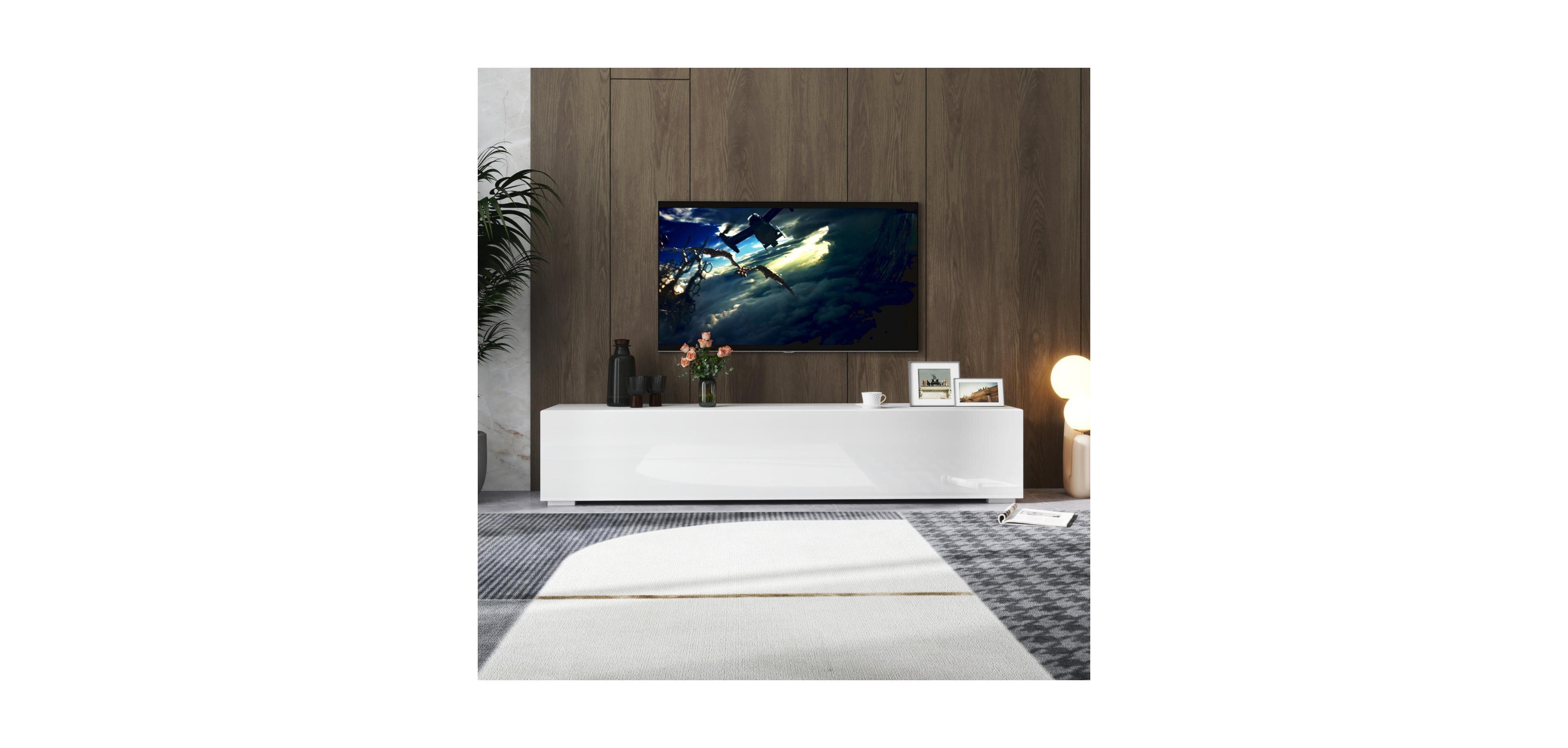 Streamdale Modern Entertainment Center with Storage Media Console for Living Room
