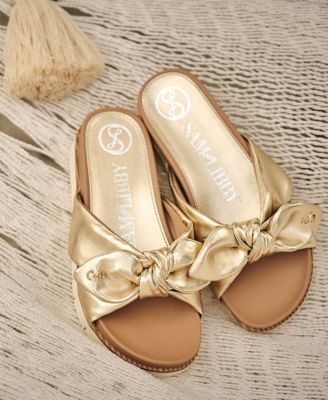 Women's Astrid Bow Platform Footbed Sandals