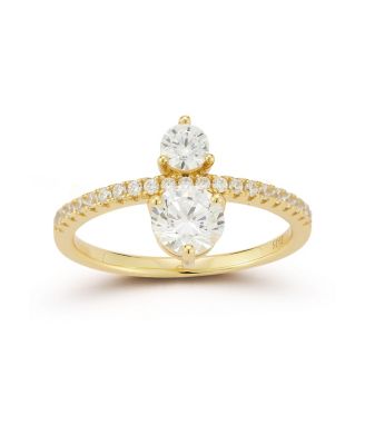 Sterling Two Stone Ring