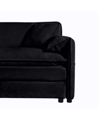 Streamdale Oversized Chenille Sofa Set - Black