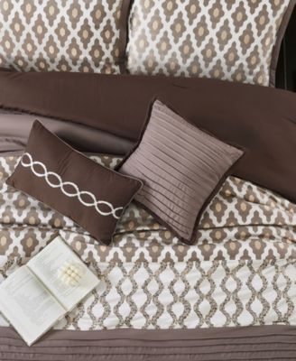 Caval Geometric 10-Pc. Comforter Set, Queen