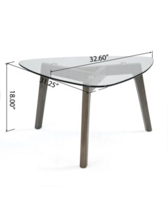 Stylish and Sturdy Wood Coffee Table with Ample Storage and Open Shelf