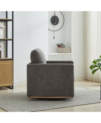 Streamdale 30.7" Swivel Accent Chair - Charcoal