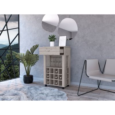 Streamdale Ambler 1-Drawer 12-Bottle Wine Cabinet Light