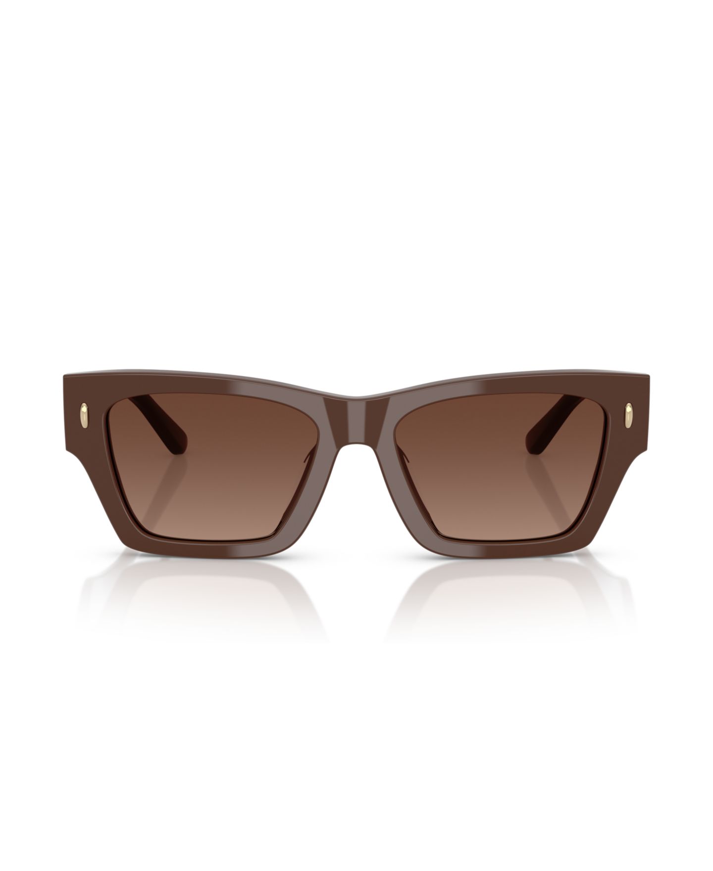 Женские солнцезащитные очки Tory Burch Polarized Sunglasses, TY7169U, цвет: Однотонный коричневый — фото 2