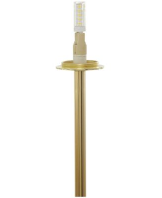 73" Metal Curved Orb 2 Light Room Floor Lamp