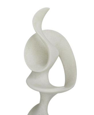 Polystone Abstract Decorative Sculpture with Base, 9" x 6"