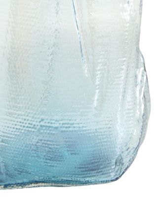 Glass Abstract Handmade Blown Decorative Vase, 16"