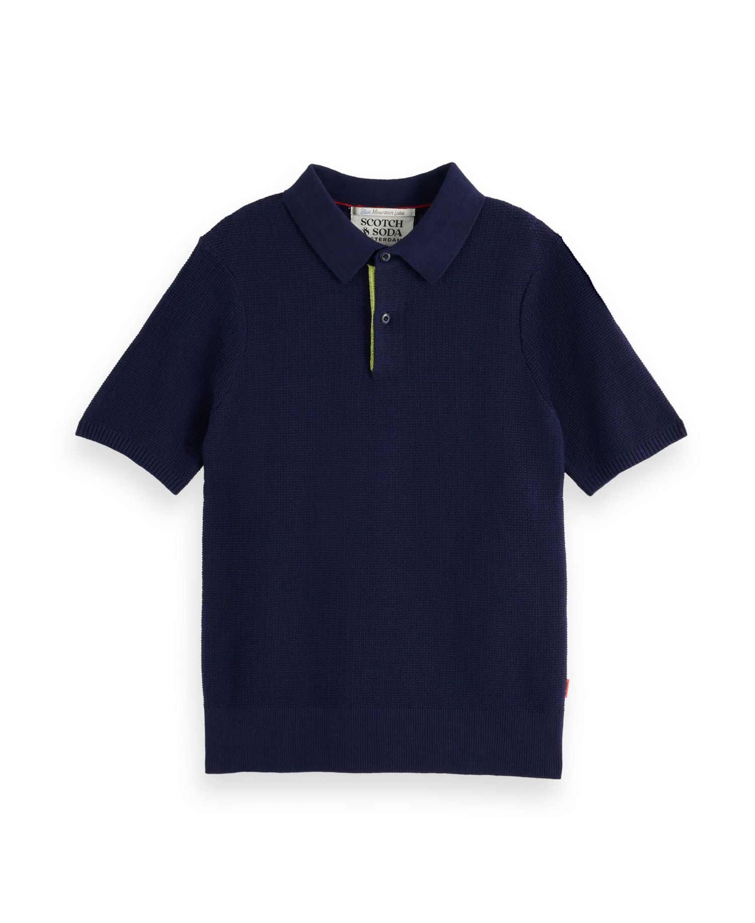 Little and Big Boys Structured Knitted Polo Shirt