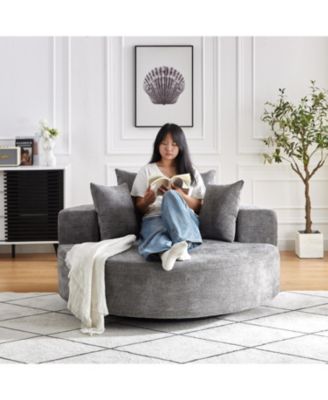 Streamdale 55" Chenille Swivel Sleeper Chair for Comfort & Style