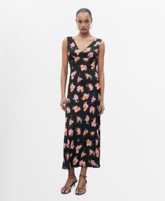 MANGO - Women's Floral Midi Dress