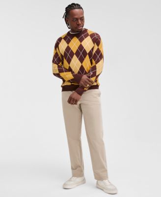 Men's Argyle Crewneck Sweater, Exclusively at Macy's